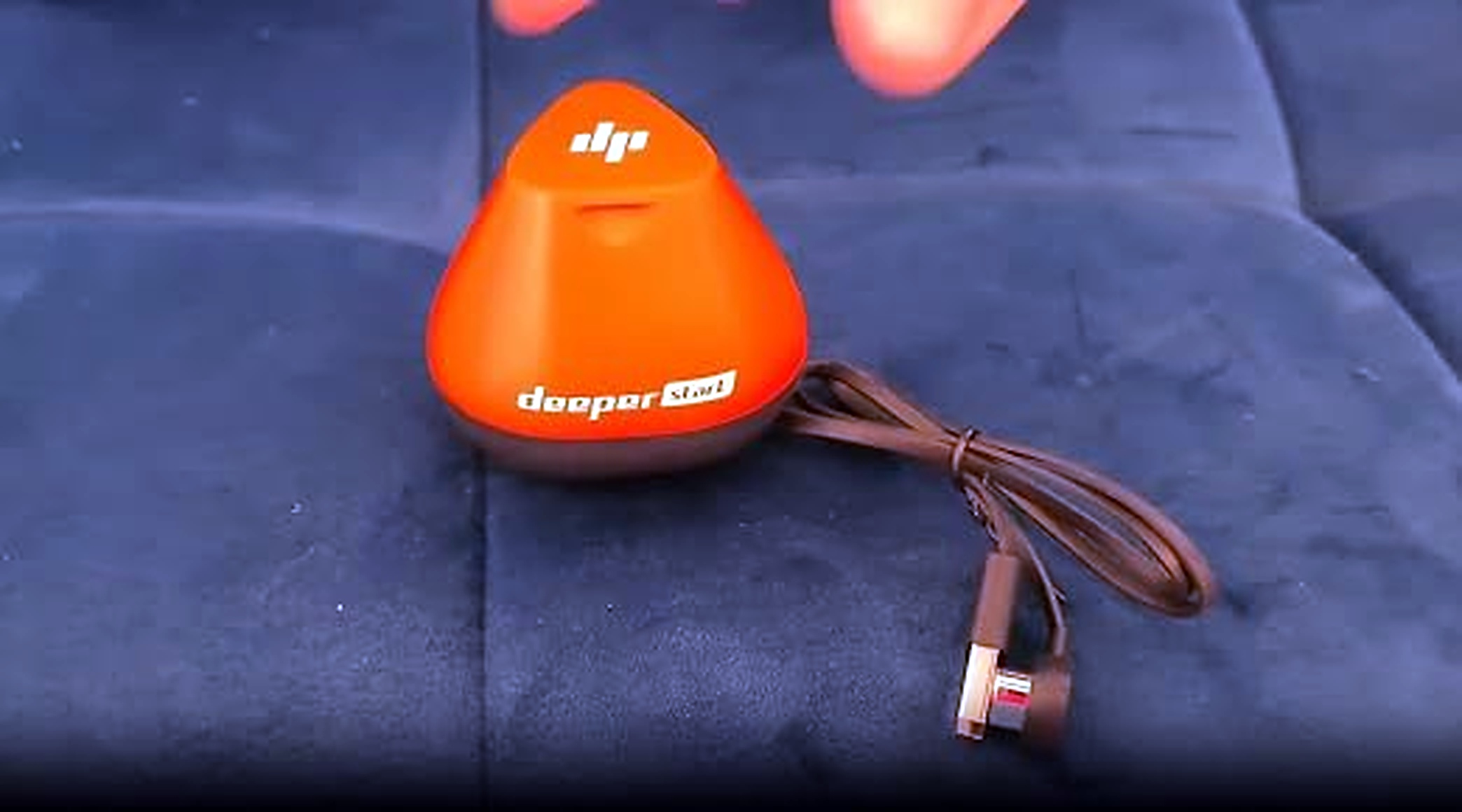 Customer photo of Deeper sonar on fishing bag
